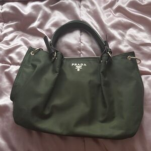 Prada Olive Green Shoulder Bag